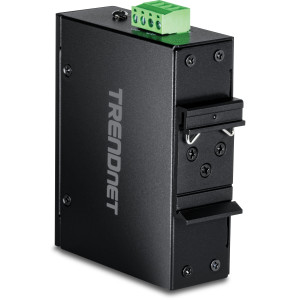 TRENDnet TI-PE50 5-Port Ethernet Switch, 4 fast ethernet PoE+ and 1 fast ethernet ports, 1 Gbps switching capacity, DIN-rail/wall mount